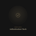 Authentication Check